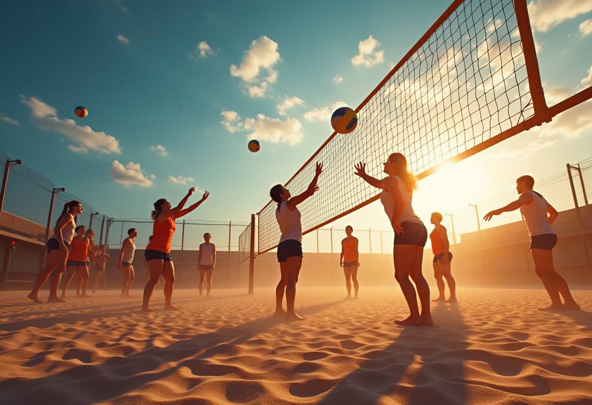 Unique league fantasies: volleyball from  Spellfable 